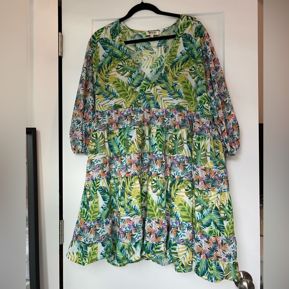 All Things Mochi Liona Tropical Mini Dress